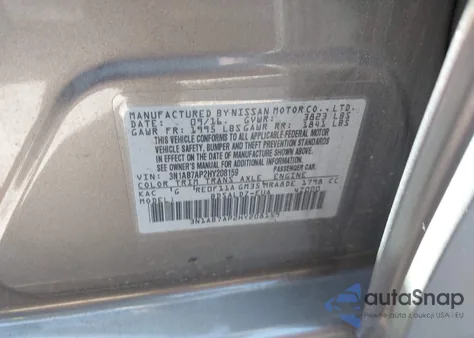 2017 Nissan Sentra Sv from USA, damaged, VIN 3N1AB7AP2HY208159